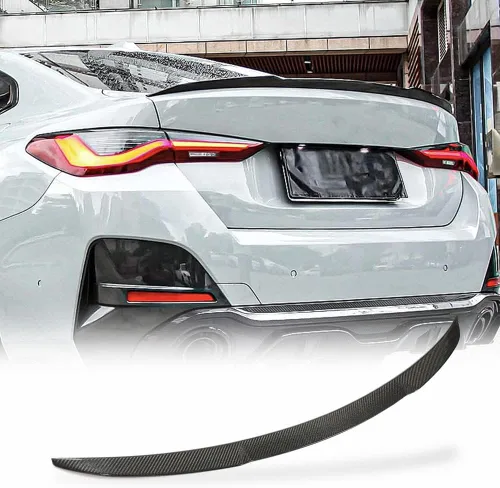 Vista 10 de Alerón de maletero de fibra de carbono para BMW Serie 4 G26 i4 Gran Coupé