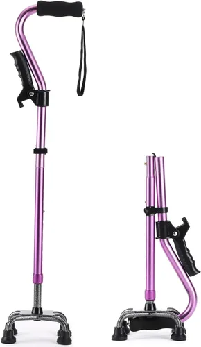 Vista 12 de LIXIANG Bastones para Caminar que Estabilizan Mujeres Bastones Cuádruples para Personas Mayores y Adultos Plegables Ajustables para Hombres