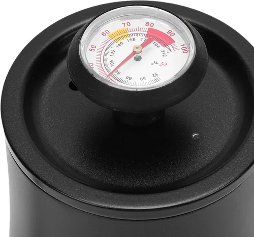 Vista 7 de LICAEVEY Hervidor de cuello de cisne, hervidor de café con termómetro integrado y mango de madera, estufa de acero inoxidable 304 para verter