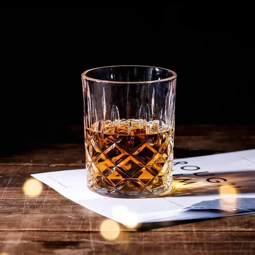 Vista 5 de Old Fashioned - Vasos de cóctel – Juego de 6 vasos de whisky – Vodka Bourbon Scotch Liquor – Juego de vasos de bar de 10 onzas