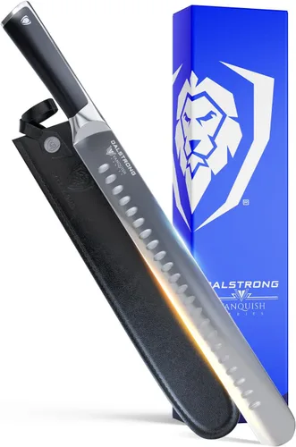 Vista 9 de Cuchillo de filete Dalstrong de 7 pulgadas, acero alemán forjado HC, 58+ HRC, hoja flexible, para filetear pescado, deshuesar pollo y recorte