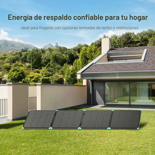 Vista 5 de Renogy Maleta de panel solar de 800 W, paneles solares plegables portátiles dobles de 400 W para estación de energía, campamento de caravana