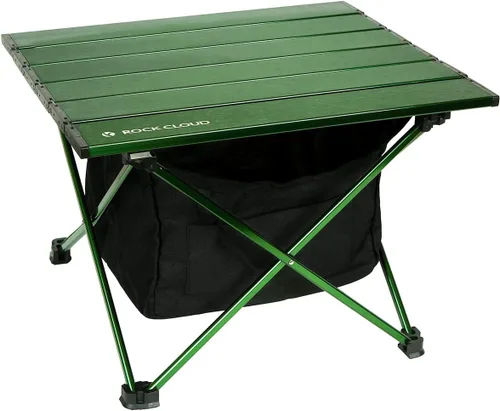 Vista 8 de ROCK CLOUD Mesa de campamento portátil de aluminio ultraligera, mesa de playa plegable para camping, senderismo, mochileros, picnic al aire libre