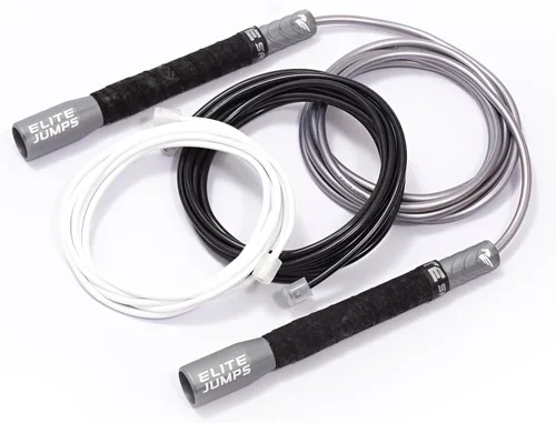 Vista 10 de Elite Jumps The Freestyle Rope - Cuerdas de salto de PVC para fitness, cuerdas de salto para adultos de primera calidad para fitness, cuerda