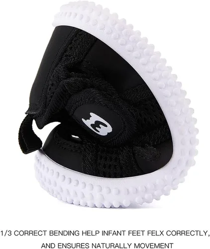 Vista 4 de BMCiTYBM - Zapatos para bebés y niños, niña y niño, tenis de malla transpirable, antideslizantes