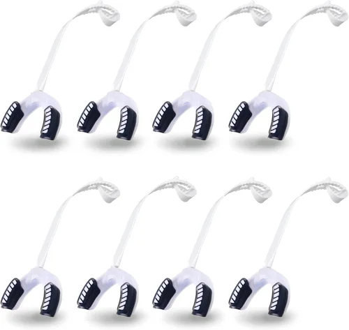 Vista 10 de 8 protectores bucales de fútbol juvenil con correa, protector bucal deportivo suave para fútbol, baloncesto, hockey, boquilla deportiva para niños