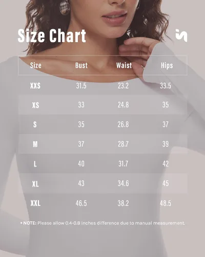 Vista 6 de Body de manga larga con cuello redondo para mujer, diseño de cozzifree, elástico, básico