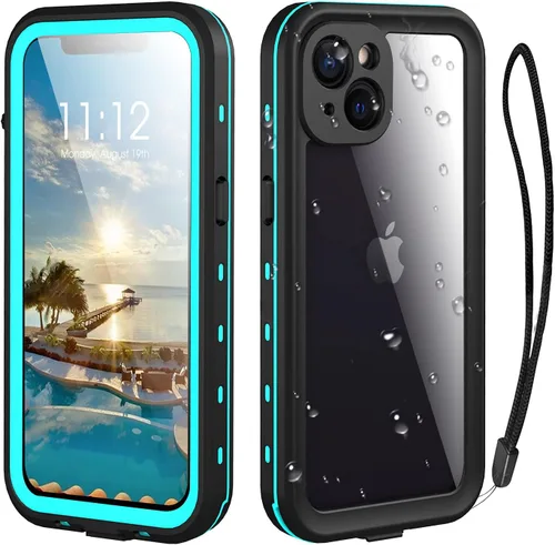 Vista 17 de Funda para iPhone 13 Pro, impermeable y a prueba de golpes, protección completa, IP68, 6.1 pulgadas, color negro