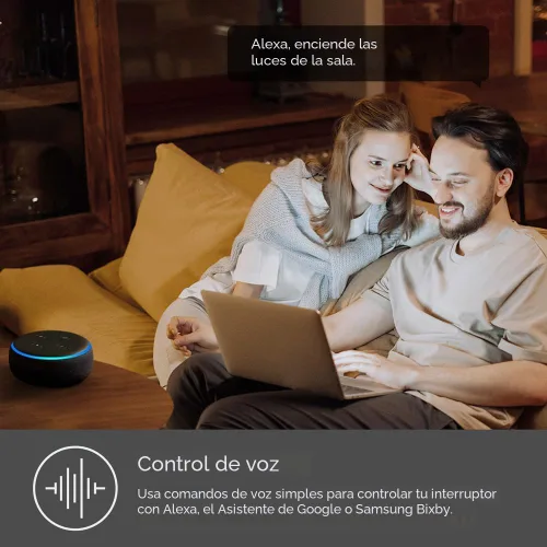 Vista 3 de Kasa Smart Interruptor de 2 Vías HS200-2, Un Solo Polo, Cable Neutro Requerido, Interruptor de Luz Wi-Fi de 2.4GHz Compatible con Alexa y Google