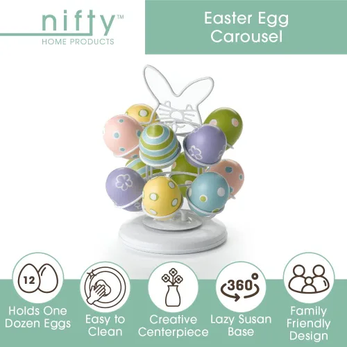 Vista 2 de Nifty Carrusel de huevos de Pascua