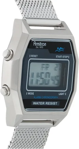 Vista 4 de Armitron Sport Retro Digital Chronograph Mesh Bracelet Watch, 408485