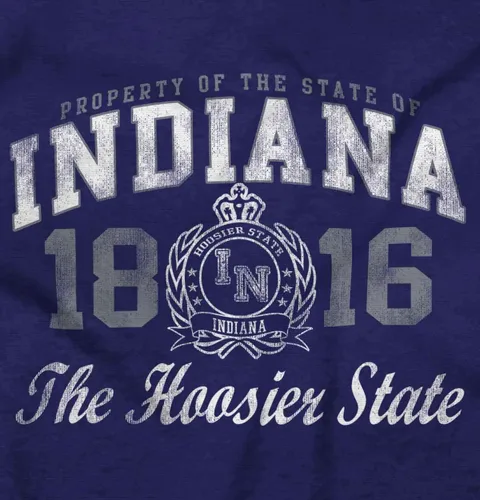 Vista 20 de Indiana Midwestern Souvenir Tourist in Crewneck Camisetas Mujer
