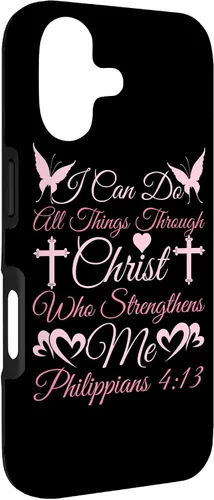 Vista 3 de Christian I Can Do All Things Through Christ Religious Case for iPhone 17