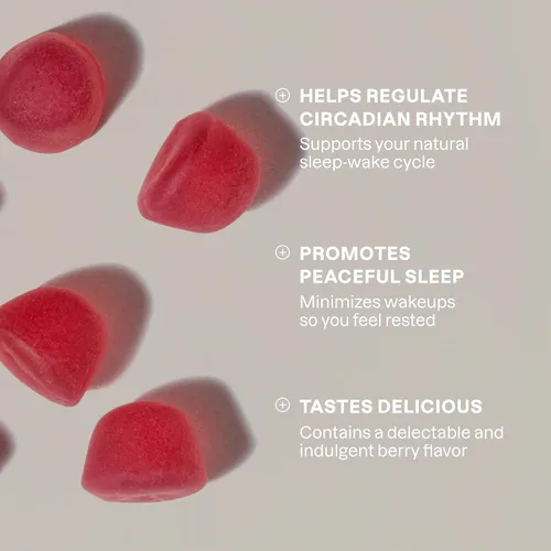 Vista 2 de Cliganic Gomitas de Melatonina (10 mg, Suministro para 60 Días) - Ayuda para Dormir para Adultos, Sabor a Bayas, Vegano, Sin OGM, Kosher, Suplemento