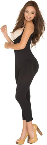 Vista 3 de Ropa interior moldeadora Fajas Colombianas moldeadora adelgazante para mujer, cuerpo completo, moldeadora de busto abierto, capri fajas reductoras