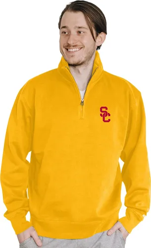 Vista 118 de Blue 84 Sudadera con cremallera de un cuarto para hombre de la NCAA