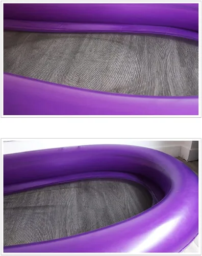 Vista 6 de Flotador inflable para piscina, flotador de tumbona de piscina para adultos, flotador de piscina inferior de malla de berenjena, silla flotante