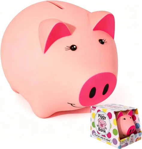 Vista 10 de Alcancía Mágica para Niños y Adultos - Banco de Dinero de Plástico Irrompible con Cerradura, Banco de Monedas que Brilla en la Oscuridad - Regalo