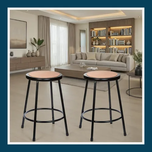 Vista 10 de OEF Furnishings OEF6218-10/2 Taburete redondo multiusos de grado comercial prémium