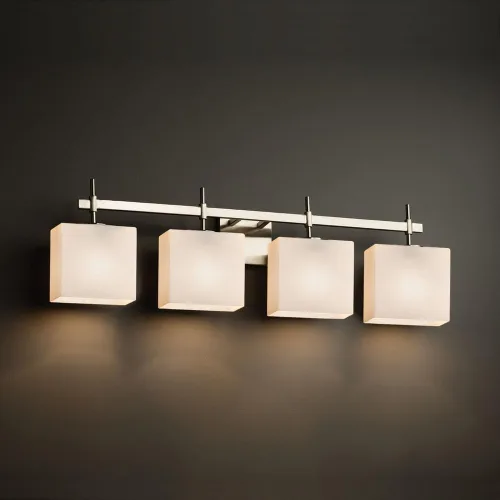 Vista 2 de Justice Design Group FSN-8414-55-OPAL-MBLK Fusion - Barra de baño, negro mate