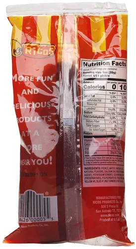 Vista 2 de Ricos Pickle in a Pouch (Chamoy, caja de 12)