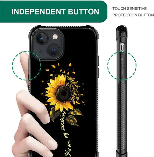 Vista 102 de Funda compatible con iPhone 15, diseño de elefantes africanos, diseño increíble a prueba de golpes, antiarañazos, carcasa trasera de policarbonato