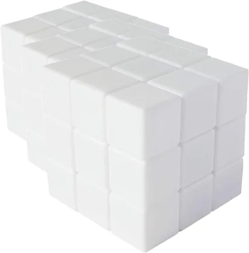 Vista 5 de Cubo mágico en blanco 3x3 3x3 cubo blanco rompecabezas juguetes DIY