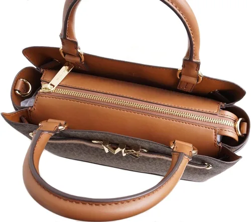 Vista 5 de Michael Kors Reed Bolso bandolera grande marrón con cinturón, Marrón