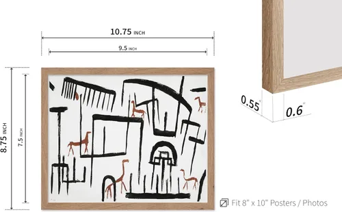 Vista 3 de Poster Master Póster clásico, impresión expresionista vintage, regalo para artistas, amigos, animales en un recinto, horquilla, abstracto, cubismo