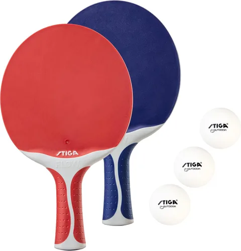 Vista 8 de STIGA Flow Outdoor 2-Player Table Tennis Set Includes Two Outdoor Rackets and Two Outdoor Balls