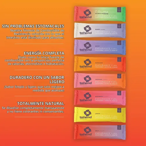 Vista 2 de Tailwind Nutrition, conjunto de 7 paquetes
