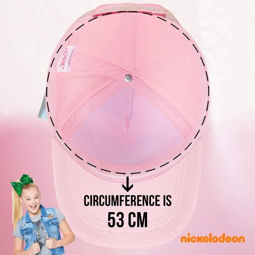 Vista 5 de Nickelodeon Girls JoJo Siwa Pink Baseball Cap Hat - Age 4-8