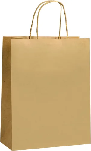 Vista 11 de REMTAP Bolsas de papel de regalo de 5.9 x 3.2 x 8.2 pulgadas, 50 bolsas de papel kraft con asas, bolsas de regalo a granel para bodas, fiestas