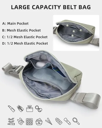 Vista 3 de Cinturones de moda para mujeres y hombres, A-gris verde, Deportes