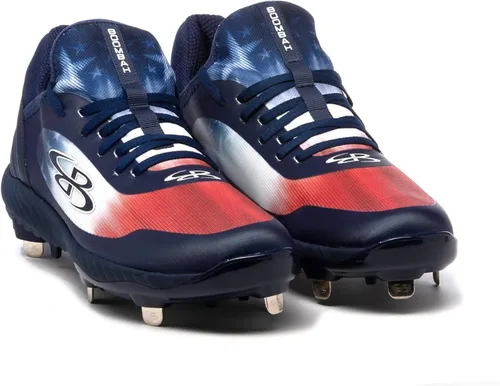 Vista 4 de Boombah Men's Raptor AWR USA Patriot Pop Metal Cleat - Multiple Sizes