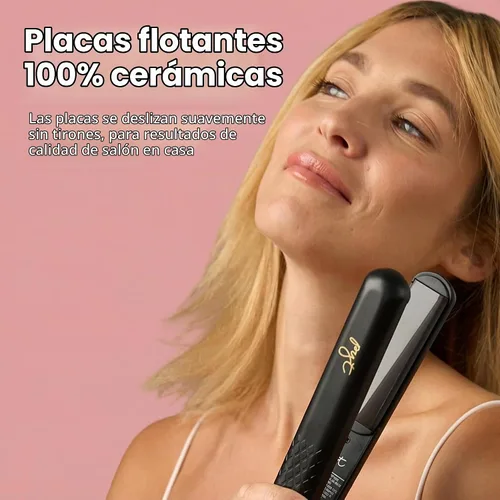 Vista 5 de Herramienta pro estilo PYT cerámica 1.25., Negro Estilizador profesional de iones negativos con calor ajustable para cabello fino a grueso.