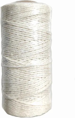 Vista 16 de Cuerda de algodón de 0.039 pulgadas para macramé de 820 pies para cocina, cuerda para asar, atar carne, pavo, envoltura de regalos, manualidades