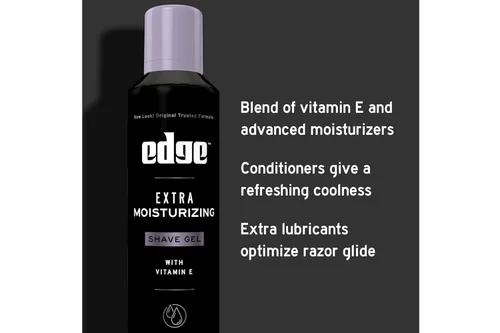 Vista 5 de Edge Gel de afeitado extra hidratante 7 oz (paquete de 8)