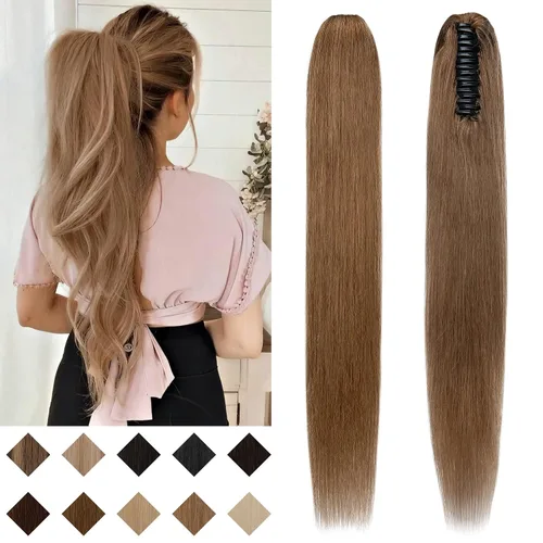 Vista 9 de SEGO - Extensión de cola de caballo de cabello humano con pinza de 14