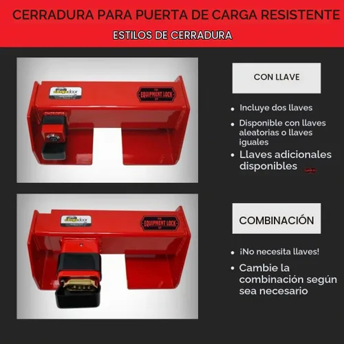 Vista 5 de Cerradura de Equipo de Carga Pesada para Puerta de Carga - Cerradura de Contenedor de Envío de Acero con Recubrimiento en Polvo - Cerradura