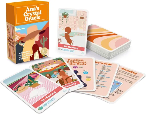 Vista 4 de Dusserre Ana's Crystal Oracle Tarot Adivinación Cartomancy Juego de cartas