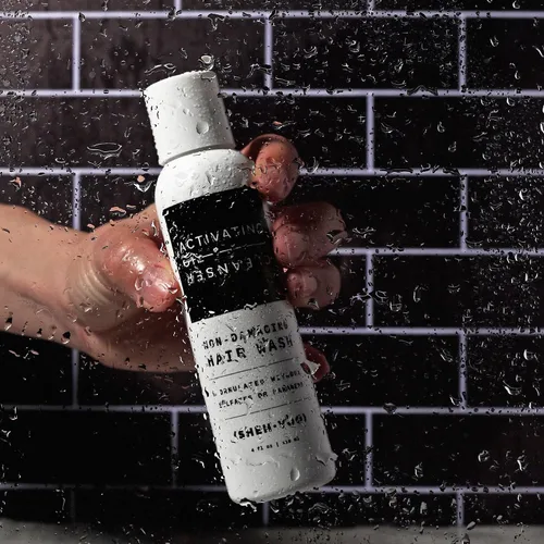 Vista 5 de (SHEH•VOO) Limpiador de aceite activador - Lavado de cabello 2 en 1 no dañino - Alternativa de champú y acondicionador - Sin sulfatos ni parabenos