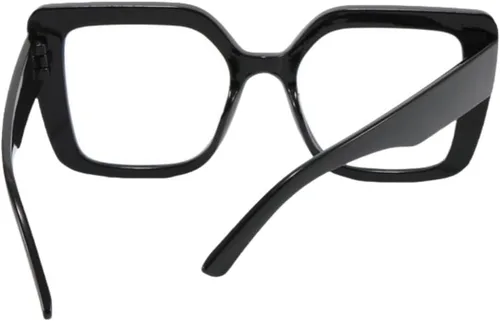 Vista 3 de Shiratori Gafas para Bloqueo de Luz Azul con Marco Rectangular y Estilo Elegante Preppy para Mujeres, Lentes para Computadora