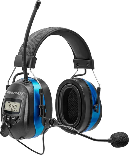 Vista 16 de Bluetooth 5.4 AM/FM Radio Hearing Protection Earmuff, 25dB NRR Rechargeable for Mowing, Construction, Chainsaw