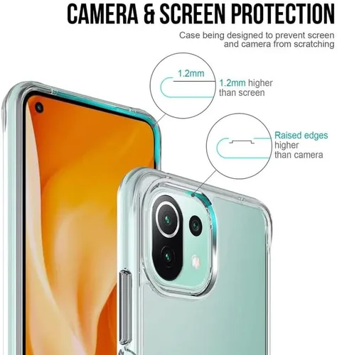 Vista 4 de Funda para Umidigi Bison X10 Pro + [2 unidades] Protector de pantalla de vidrio templado – Silicona transparente suave flexible parachoques a prueba