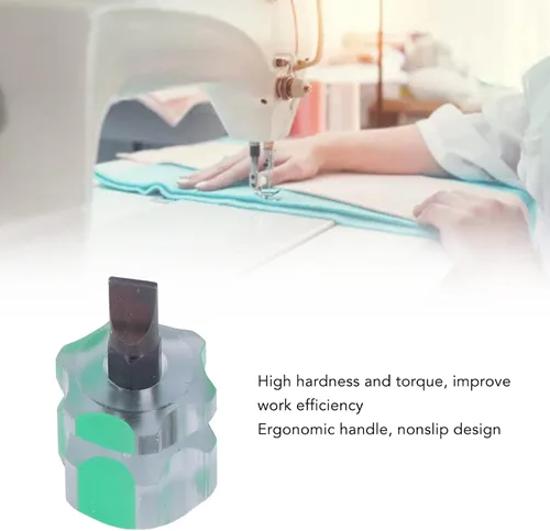 Vista 3 de Hztyyier 7 destornilladores de cabeza plana, juego de mini destornilladores para máquina de coser con mango ergonómico antideslizante para uso