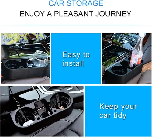 Vista 5 de Yosoo Soporte universal para asiento de automóvil, camión, bebida, botella, soporte para alimentos, caja de almacenamiento