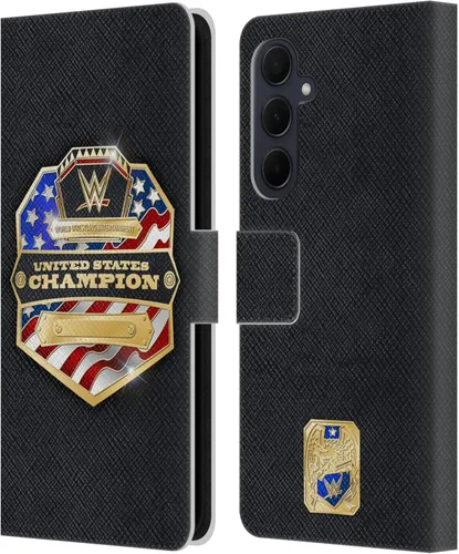 Vista 83 de Head Case Designs Officially Licensed WWE Cruiserweight Champion Title Belts Leather Wallet Case Compatible with Samsung Galaxy A07 4G Campeón