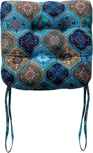 Vista 19 de vctops Cojines para silla de estilo rústico con estampado de pájaros y lazos Cojines para silla en forma de U suaves y cómodos Almohadillas