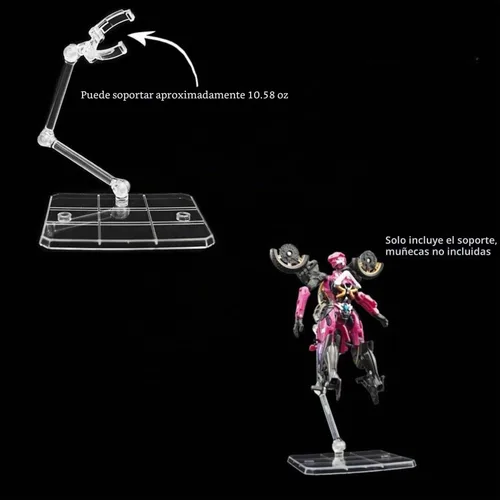 Vista 3 de TSY TOOL 2 piezas de soporte para figuras de acción HG144, base de exhibición, soporte para modelo de muñeca compatible con Gundam HG RG SD SHF